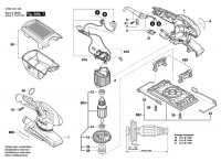 Bosch 3 603 C40 102 Pss 200 Ac Orbital Sander 230 V / Eu Spare Parts